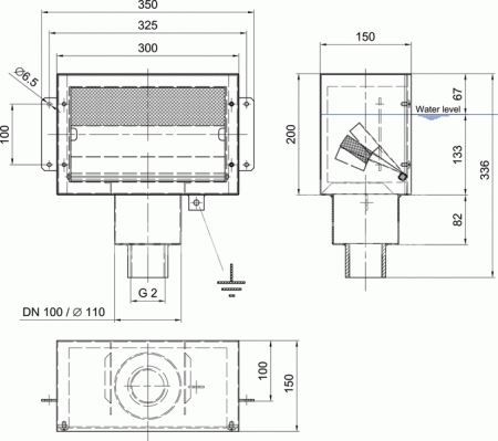 Скиммер для фильтрации фонтанов Wall Skimmer