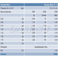 Фонтанная насадка - Fan Jet 10-6 E Фонтанная насадка - Fan Jet 10-6 E