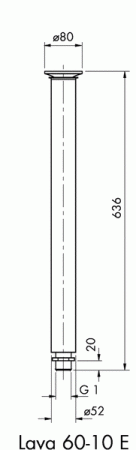 Фонтанная насадка Lava 60-10 E Фонтанная насадка Lava 60-10 E