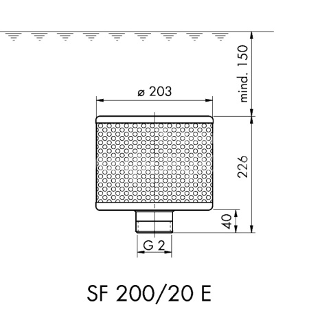 Защитная сетка на забор воды SF 200/166/20 E