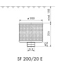 Защитная сетка на забор воды SF 200/166/20 E