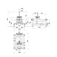 Фонтанная поворотная установка "Multi Directional Drive XL 2D /DMX/02"