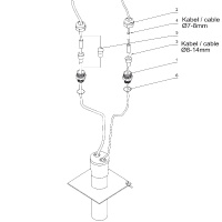 Подводный кабельный ввод Cable transition KD 2/15 E Подводный кабельный ввод Cable transition KD 2/15 E