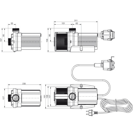 Динамические погружные насосы Varionaut 150  DMX 02