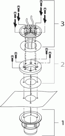 Прижимной элемент Liner clamping flange 100T KD