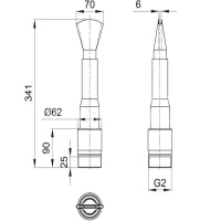 Фонтанная насадка - Fan Jet 10-20-6 Silver Фонтанная насадка - Fan Jet 10-20-6 Silver