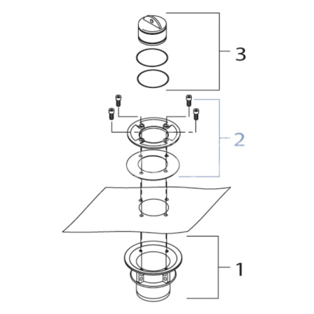 Прижимной элемент Liner clamping flange 70T