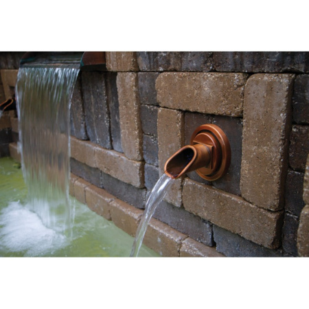Источник-излив для монтажа в стену, круглый, Wall Spout Circle Copper