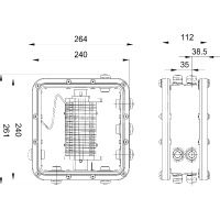 Подводная клеммная коробка Junction-Box 14  M 20 Подводная клеммная коробка Junction-Box 14  M 20