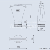 Фонтанная насадка-Fan Jet 30-11 Фонтанная насадка-Fan Jet 30-11