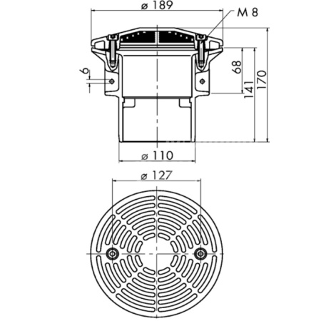 Прижимной элемент Liner clamping flange 100T