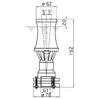 Фонтанная насадка Cascade 50 T Фонтанная насадка Cascade 50 T