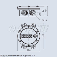 Подводное кабельное соединение UKK T 3 Подводное кабельное соединение UKK T 3