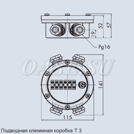 Подводное кабельное соединение UKK T 3