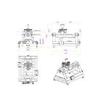 Фонтанная поворотная установка Multi Directional Drive XL 3D DMX02 