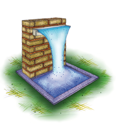 Излив для водопада Waterfall 30