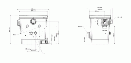 Модуль с барабанным фильтром (напорная система) ProfiClear Premium EGC 2
