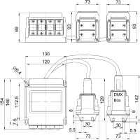 Подводный распределитель Underwater Switch 24DMX02