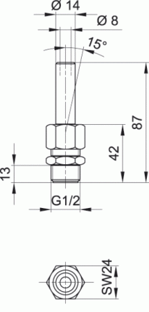 Фонтанная насадка моноструйная Comet 5-8 Т