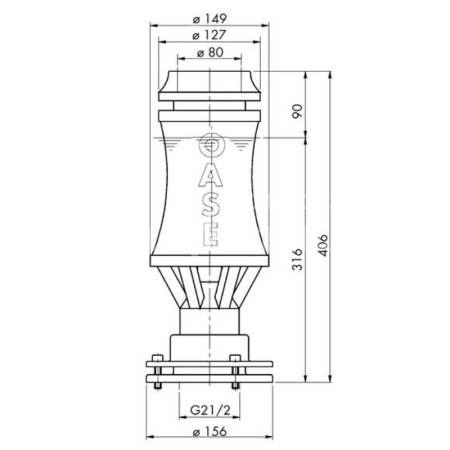 Фонтанная насадка Geyser 80 T