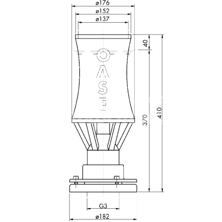 Фонтанная насадка Cascade 130 T